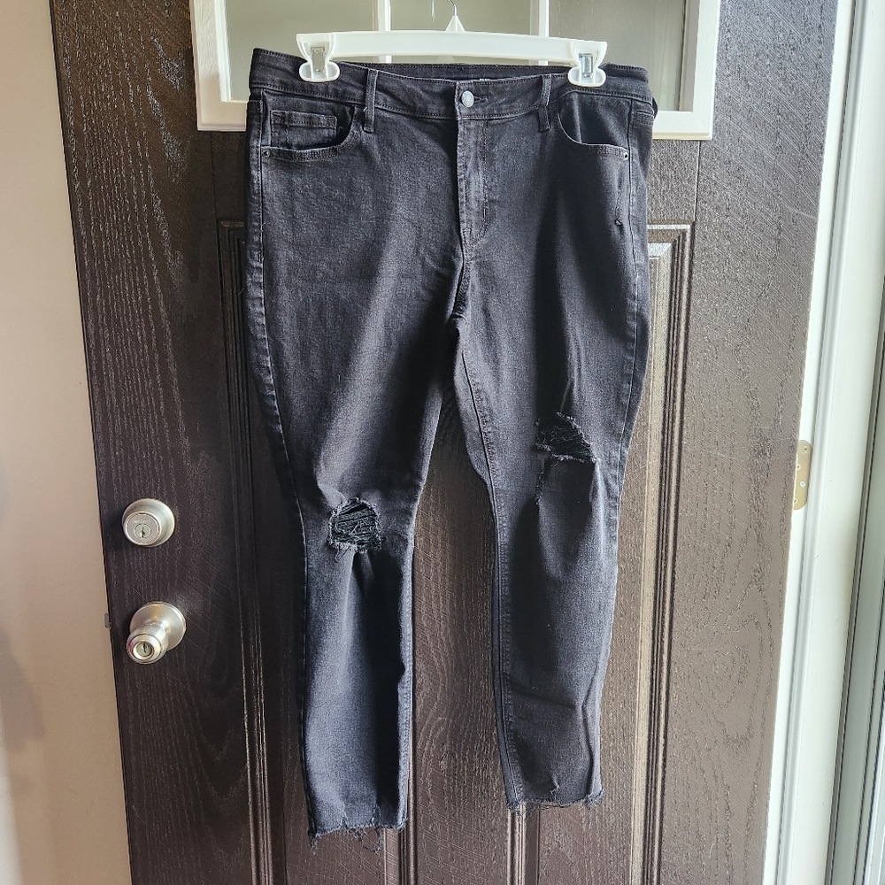 Old Navy Mid Rise Rockstar Super Skinny Stretch Jeans Size 14